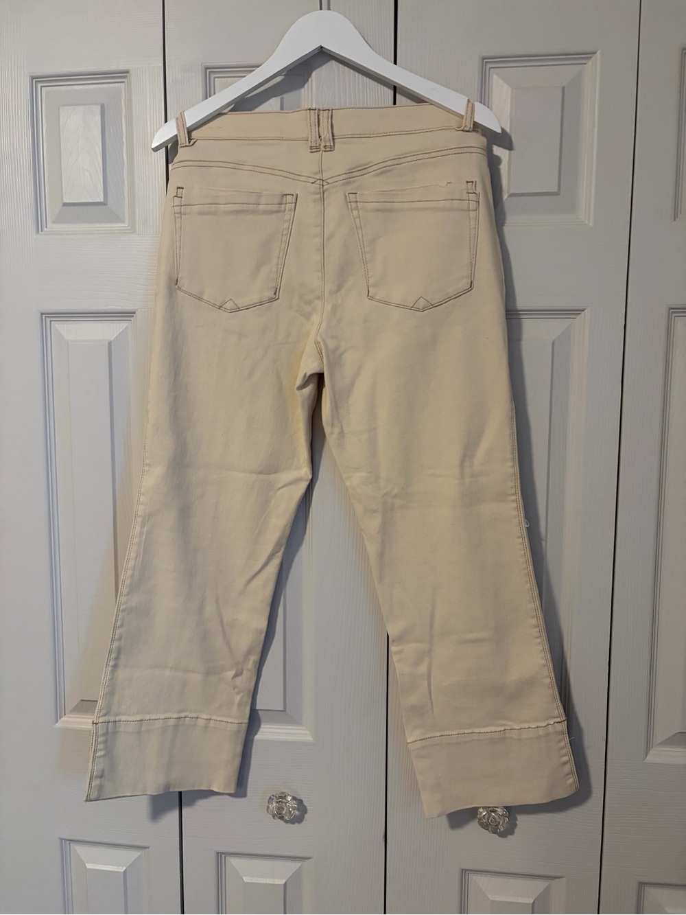 NWT Democracy Ab solution High Rise Center Seam Kick Flare Pant Side Slit Sz 8 - Picture 3 of 14